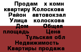 Продам 3-х комн.квартиру Колоскова, 6 › Район ­ автовокзал › Улица ­ колоскова › Дом ­ 6 › Общая площадь ­ 66 › Цена ­ 2 400 000 - Тульская обл. Недвижимость » Квартиры продажа   